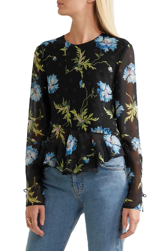 topshop silk blouse