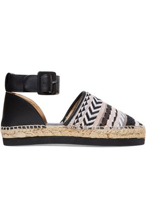 Ursula leather and canvas espadrilles | PALOMA BARCELÓ | Sale up to ... PALOMA BARCELÓ Ursula leather and canvas espadrilles ...
