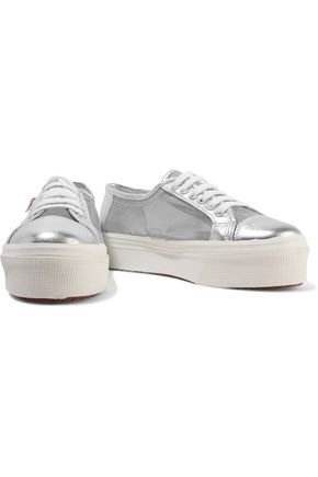 superga platform pelle