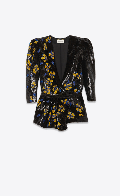 SAINT LAURENT Jumpsuit Woman all over embroidered jumpsuit a_V4