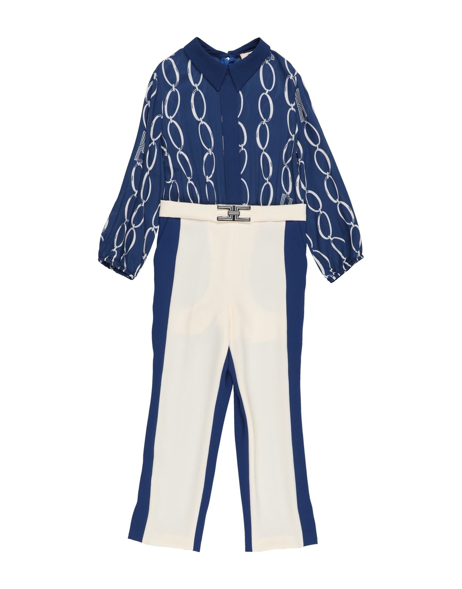 ＜YOOX＞ ELISABETTA FRANCHI ガールズ 3-8 歳 ジャンプスーツ ブルー 6 レーヨン 100% / ポリエステル画像