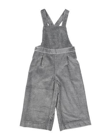 Il Gufo Babies'  Toddler Girl Overalls Grey Size 6 Viscose, Cotton, Polyamide, Polyester
