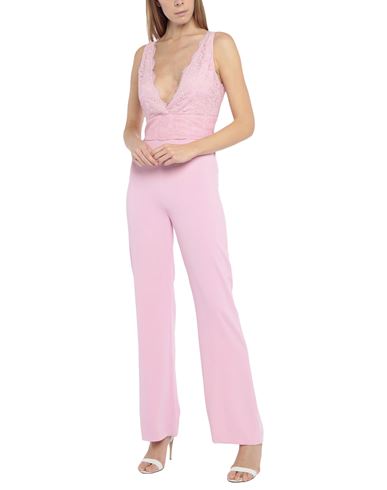 Shop Ermanno Di Ermanno Scervino Woman Jumpsuit Pink Size 4 Polyester, Cotton, Polyamide
