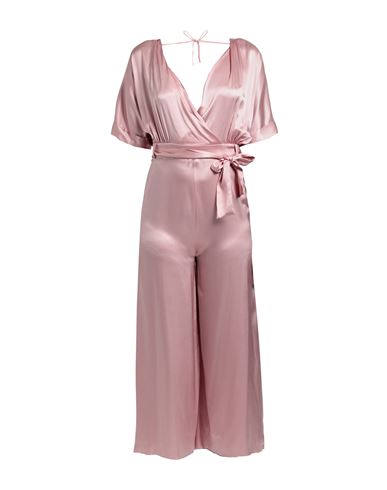 Semicouture Woman Jumpsuit Light Pink Size 6 Acetate, Silk