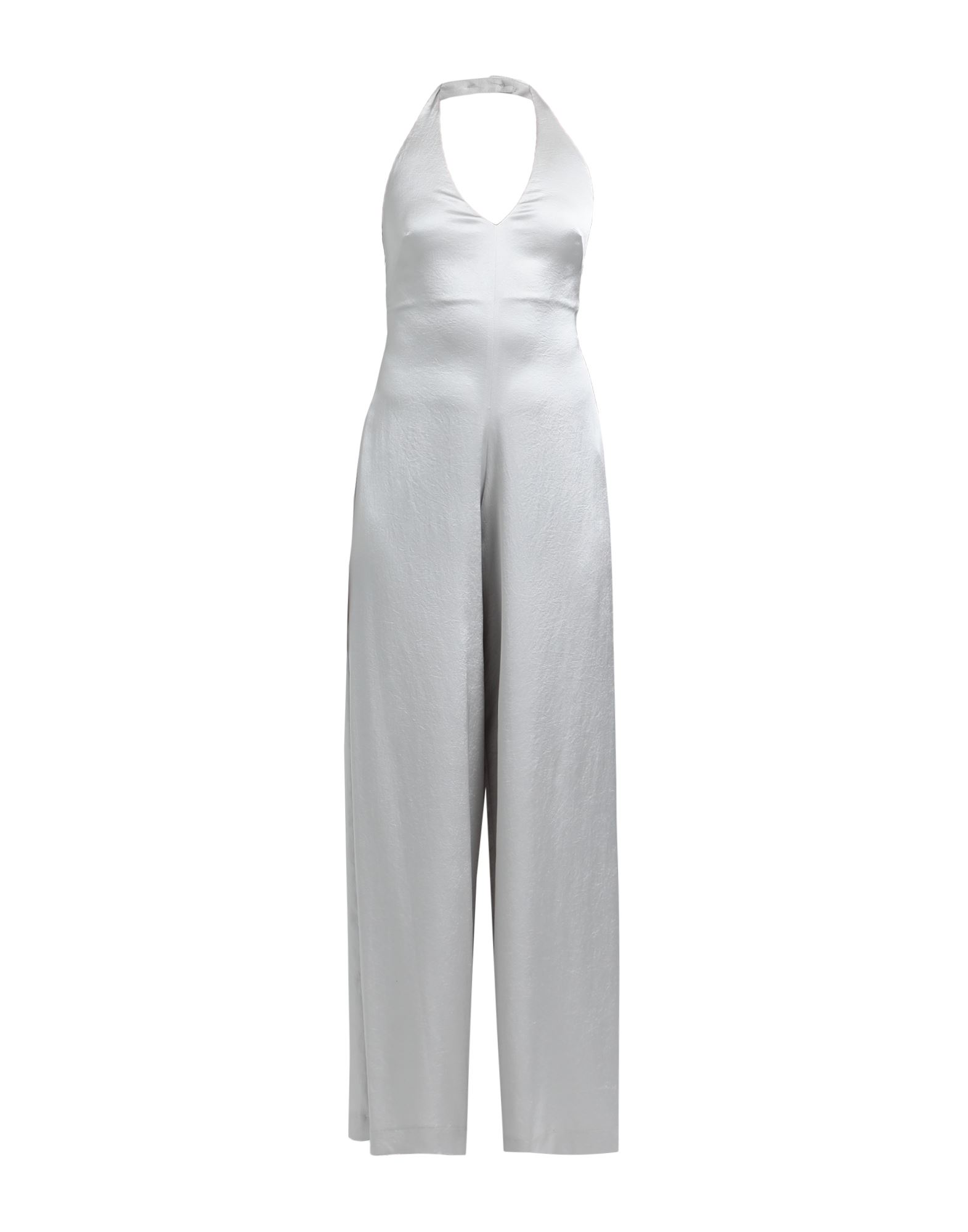Shop Erika Cavallini Woman Jumpsuit Light Grey Size 4 Triacetate, Polyester