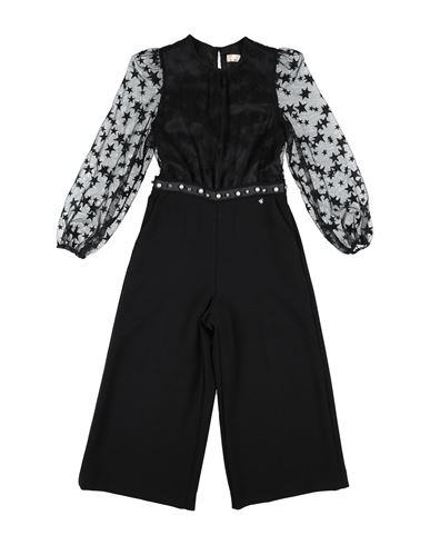 Elisabetta Franchi Kids'  Toddler Girl Jumpsuit Black Size 6 Polyester, Viscose, Elastane, Polyamide