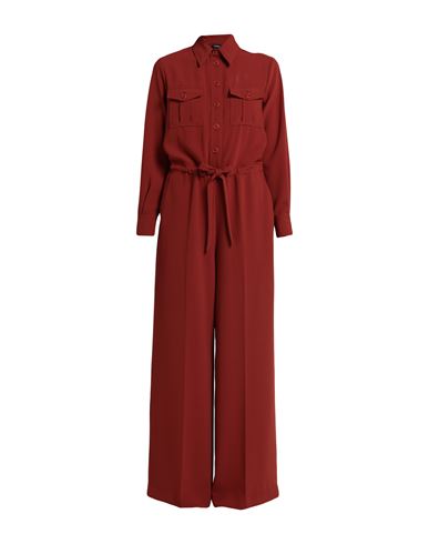 Aspesi Woman Jumpsuit Rust Size 6 Polyester In Red