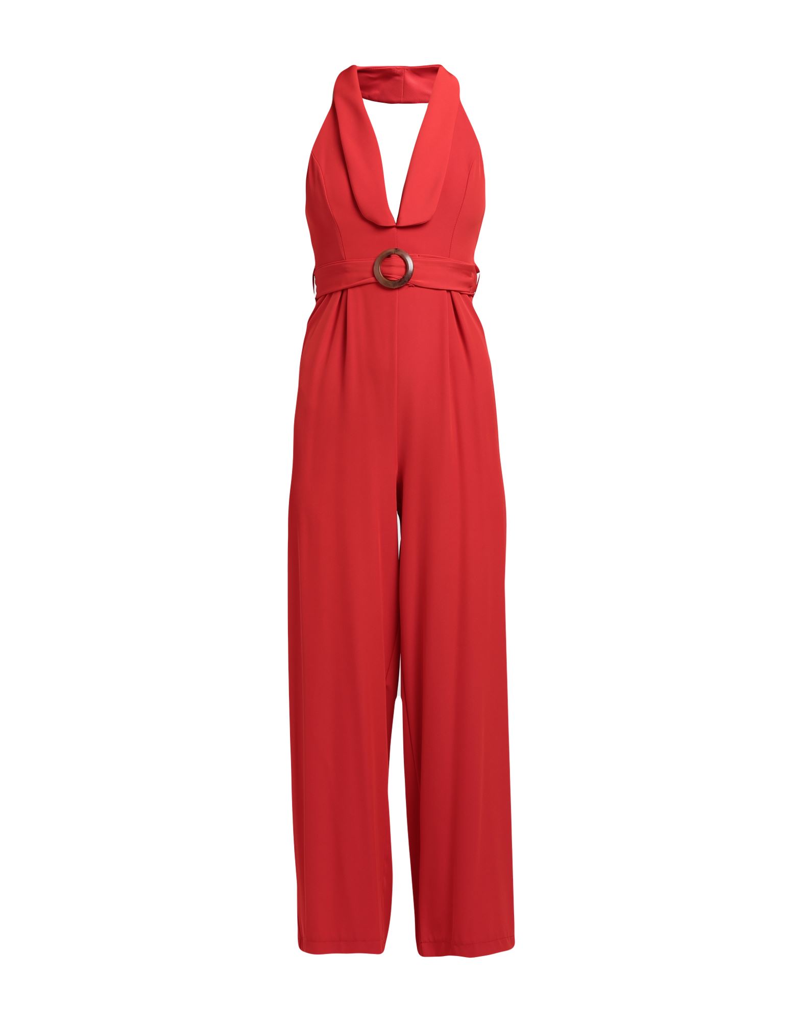 Shop Marc Ellis Woman Jumpsuit Red Size 10 Polyester, Elastane
