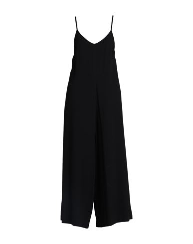 Momoní Woman Jumpsuit Black Size 4 Viscose, Virgin Wool