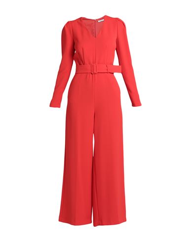 Caractere Caractère Woman Jumpsuit Red Size 6 Polyester
