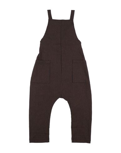 Fiorile Babies'  Toddler Girl Overalls Brown Size 6 Cotton, Polyester