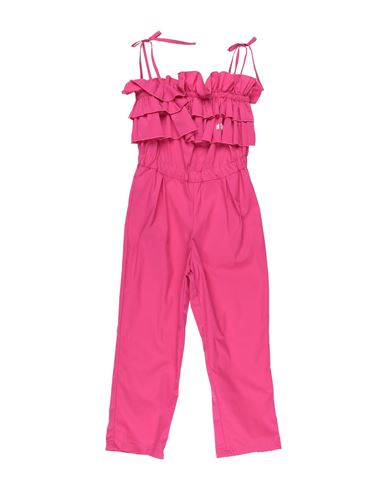 Msgm Babies'  Toddler Girl Jumpsuit Fuchsia Size 6 Cotton, Nylon, Elastane In Pink