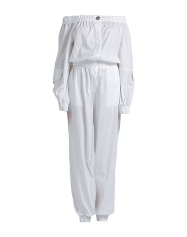 Jijil Woman Jumpsuit White Size 6 Cotton, Elastane