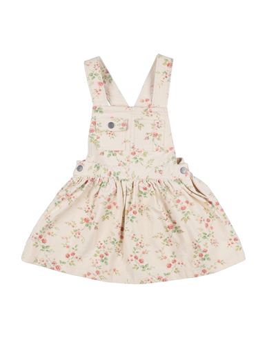 Ralph Lauren Babies' Polo  Toddler Girl Overalls Ivory Size 5 Cotton, Elastane In White
