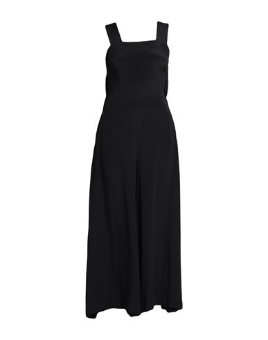 Semicouture Woman Jumpsuit Black Size 6 Acetate, Silk
