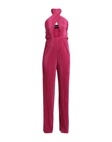 Vanessa Scott Woman Jumpsuit Fuchsia Size M Polyester, Elastane In Pink