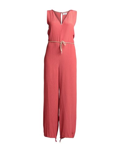 Niū Woman Jumpsuit Rust Size L Cotton In Red