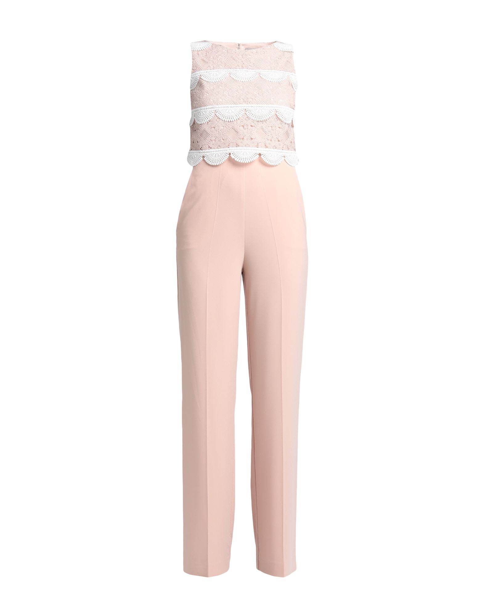 Shop D-exterior D. Exterior Woman Jumpsuit Blush Size 6 Polyester, Elastane In Pink