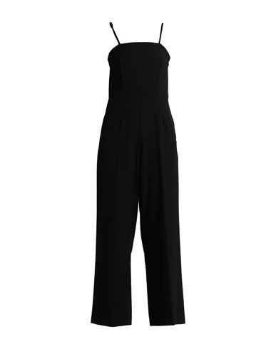 Ottod'ame Woman Jumpsuit Black Size 8 Polyester, Viscose, Elastane