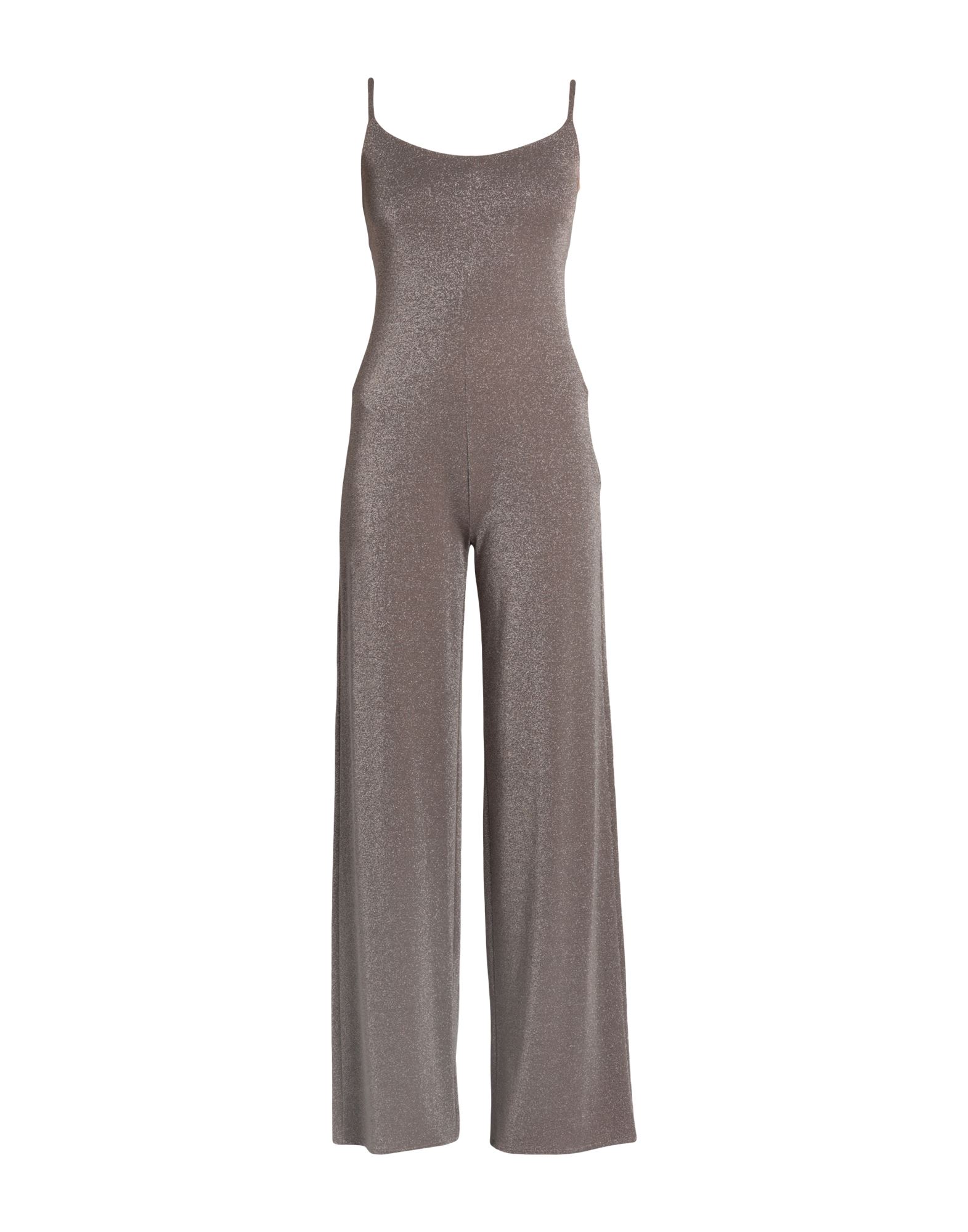 chiara boni la petite robe kerolyn metallic jersey belted jumpsuit