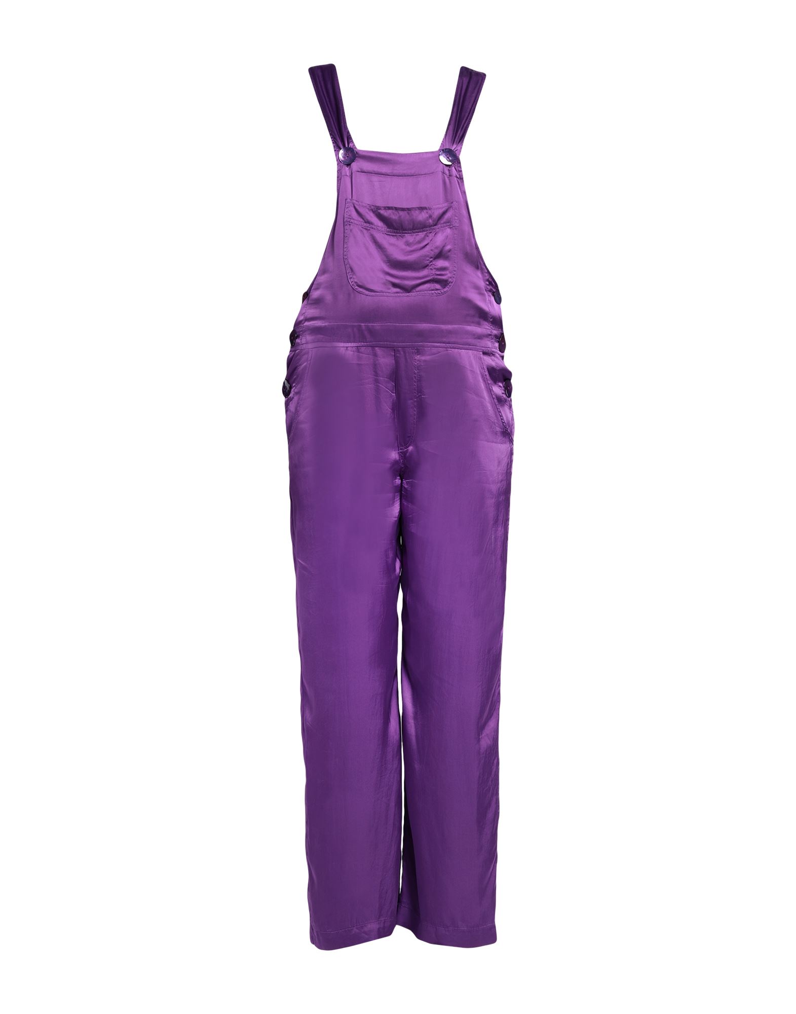 Virna Drò® Virna Drò Woman Overalls Purple Size 2 Viscose, Elastane
