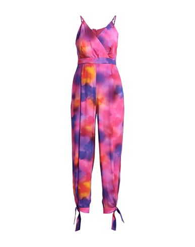 Caractere Caractère Woman Jumpsuit Fuchsia Size 12 Viscose In Pink