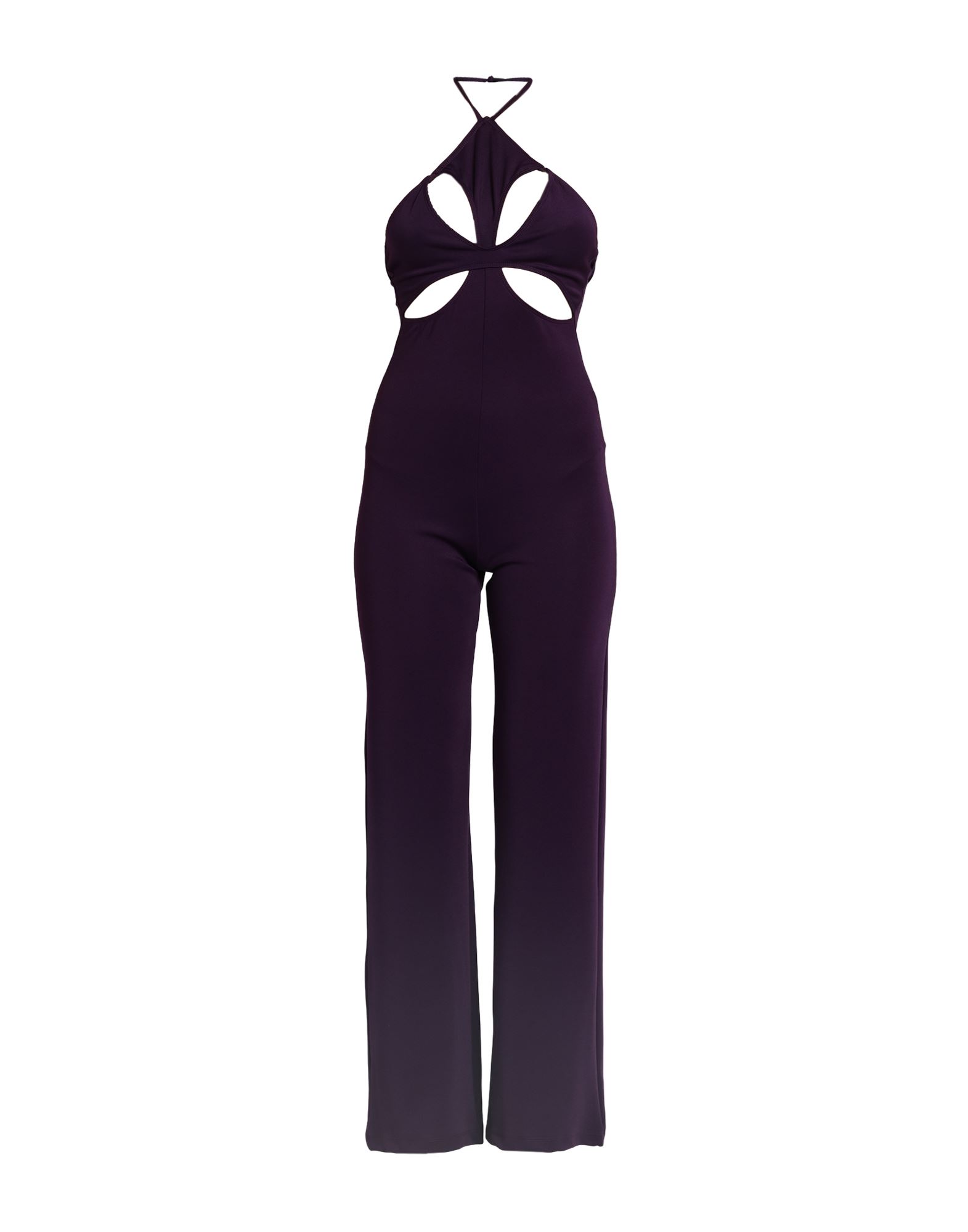 OW COLLECTION OW COLLECTION WOMAN JUMPSUIT DEEP PURPLE SIZE L POLYESTER, ELASTANE