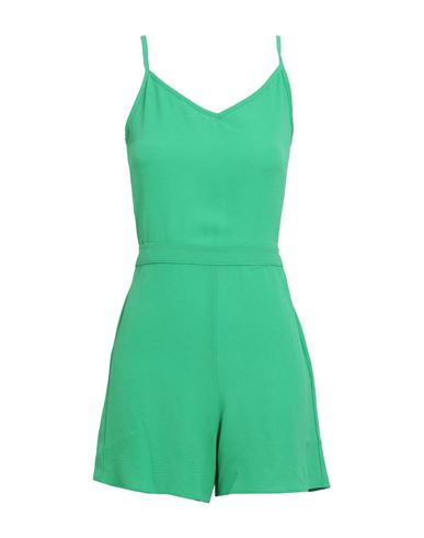 Only Woman Jumpsuit Green Size 10 Polyester, Elastane