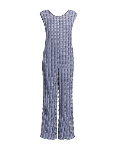 Shop M Missoni Woman Jumpsuit Pastel Blue Size 4 Viscose, Polyester