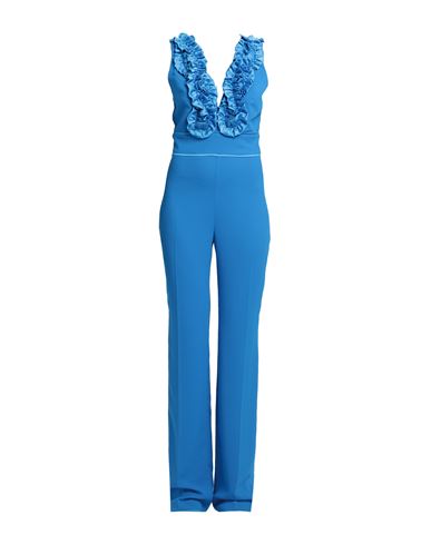 Camilla  Milano Camilla Milano Woman Jumpsuit Bright Blue Size 6 Polyester