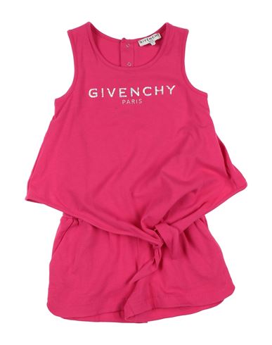 Shop Givenchy Toddler Girl Jumpsuit Fuchsia Size 4 Cotton, Elastane In Pink