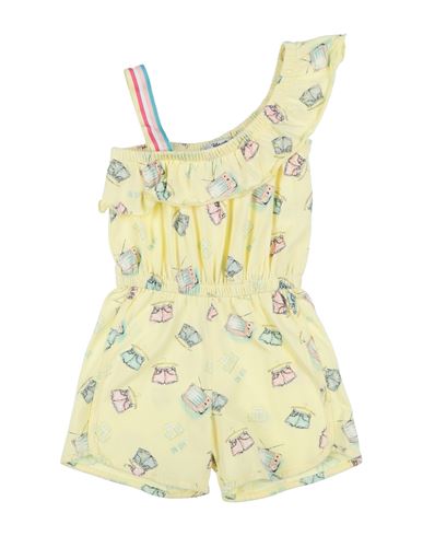 Yours By 02tandem Babies'  Toddler Girl Jumpsuit Light Yellow Size 7 Cotton