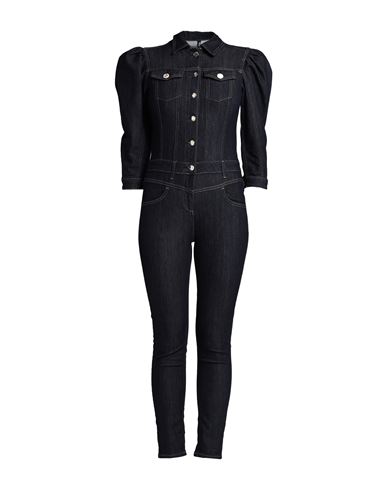 Liu •jo Woman Jumpsuit Blue Size 31 Cotton, Polyester, Elastane In Blue