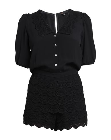 Shop Maje Woman Jumpsuit Black Size 6 Viscose, Cotton