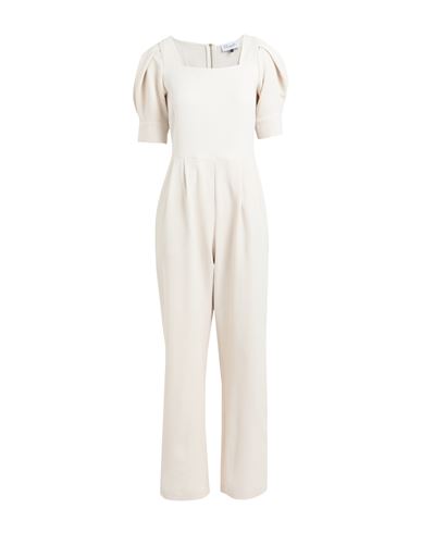 Closet Woman Jumpsuit Cream Size 10 Recycled Polyester, Elastane In White