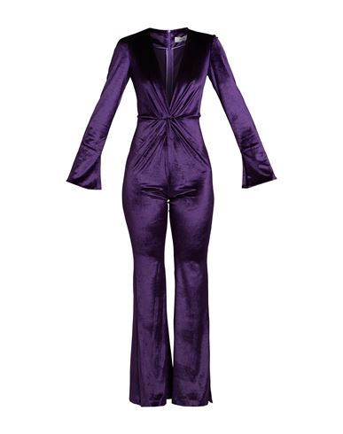 Shop Jijil Woman Jumpsuit Dark Purple Size 8 Polyester, Elastane