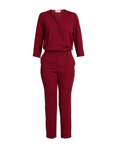 Soallure Woman Jumpsuit Garnet Size 8 Polyester In Red