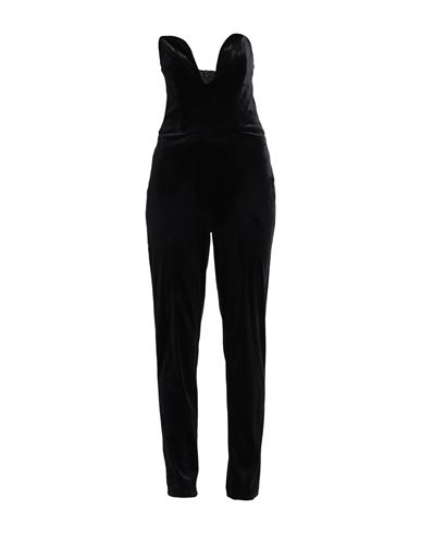 ACTUALEE ACTUALEE WOMAN JUMPSUIT BLACK SIZE 6 POLYESTER, ELASTANE