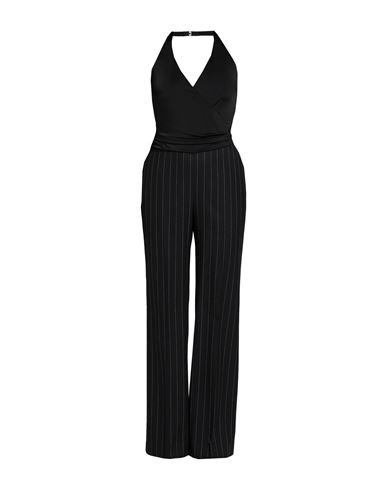 Ralph Lauren Collection Woman Jumpsuit Black Size 4 Viscose, Elastane, Wool, Cashmere