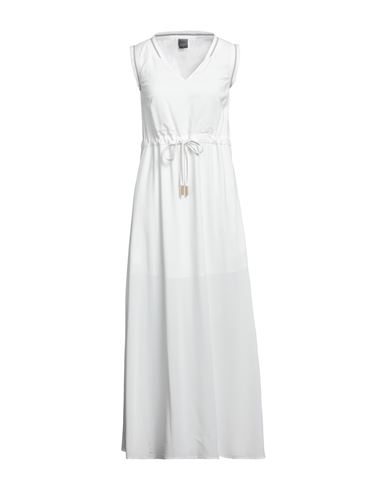 Lorena Antoniazzi Woman Maxi Dress Beige Size 6 Viscose, Elastane, Polyamide, Polyester