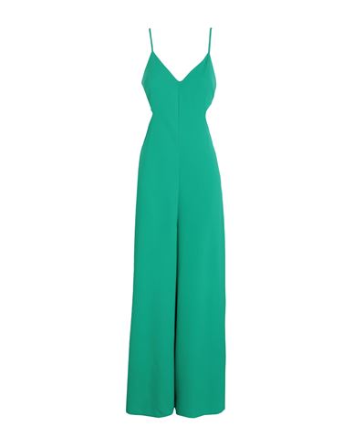 Topshop Woman Jumpsuit Emerald Green Size 8 Polyester