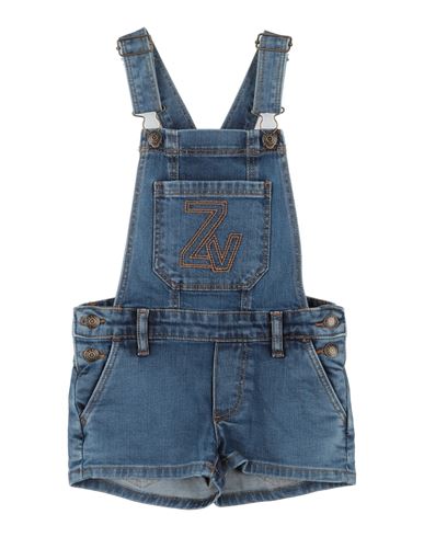Zadig & Voltaire Babies'  Toddler Girl Overalls Blue Size 5 Cotton, Elastane