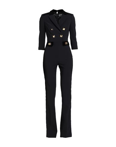 Elisabetta Franchi Woman Jumpsuit Black Size 4 Polyester, Elastane, Cotton