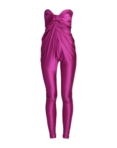 Shop Saint Laurent Woman Jumpsuit Fuchsia Size 1 Polyamide, Elastane In Pink