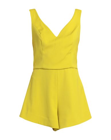 Jijil Woman Jumpsuit Yellow Size 6 Polyester, Viscose, Elastane