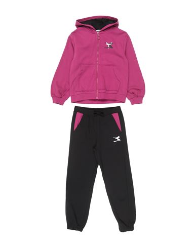 Diadora Babies'  Toddler Girl Tracksuit Mauve Size 4 Cotton, Polyester In Purple
