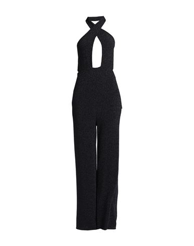 Vanessa Scott Woman Jumpsuit Black Size M/l Nylon, Metallic Fiber, Elastane