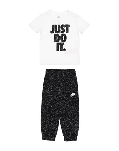 Shop Nike B Nsw Club Ssnl Pant Set Toddler Boy Tracksuit White Size 7 Cotton, Polyester