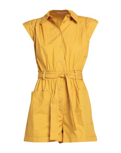 White Wise Woman Jumpsuit Ocher Size 2 Cotton In Yellow