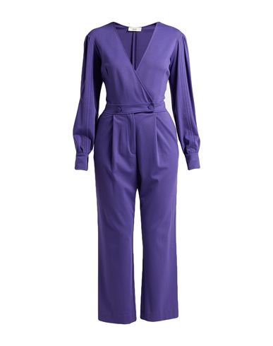 Suoli Woman Jumpsuit Purple Size 2 Viscose, Polyamide, Elastane